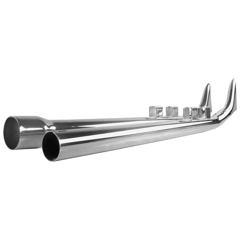 Upswept Fishtail Exhaust for Harley Davidson 17-UP Touring & Bagger Exhaust