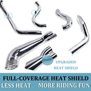 SHARKROAD 2-into-1 Exhaust for Harley Softail Exhaust Pipes, Enhance 2018-up Softail Models
