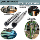 Sharkroad 4.5 inch Slip-On Mufflers for 1995-UP Harley Touring - Torched Chrome