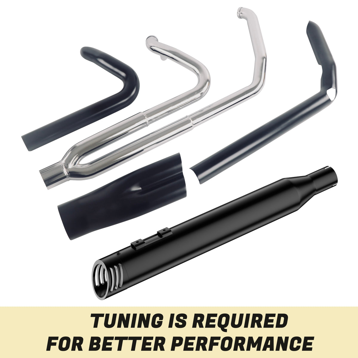 M8 ツーリング エキパイ トゥルーデュアルヘッダー ブラックSharkroad Sharkroad M8 ツーリング用 トゥルーデュアルヘッダー (ブラック