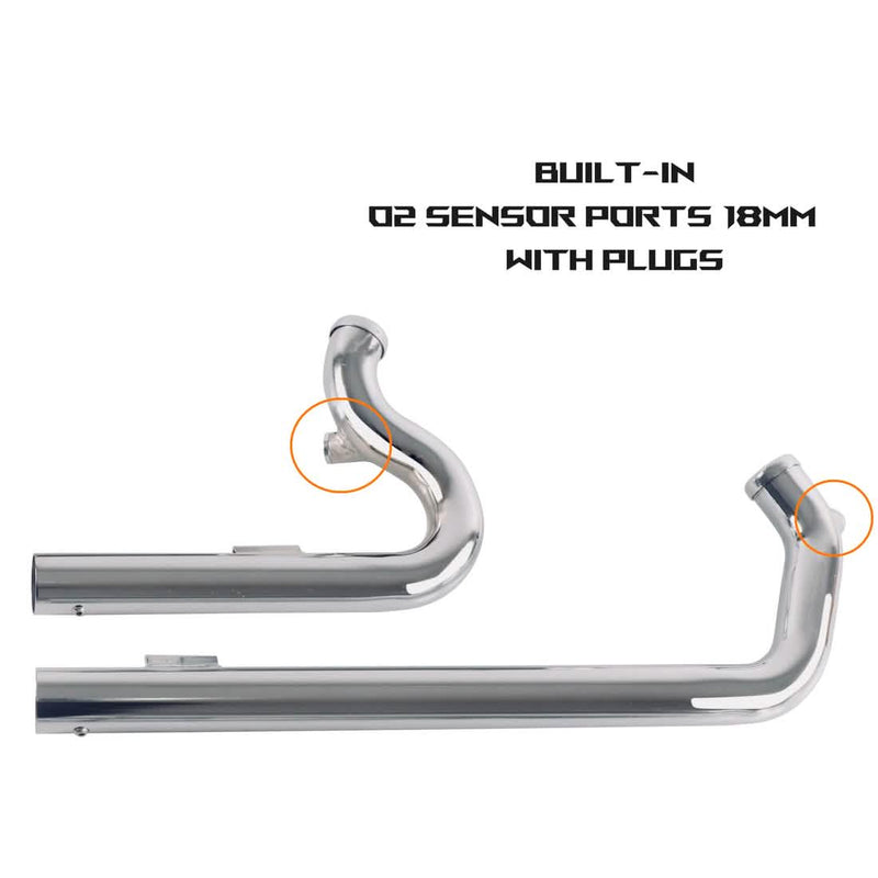 2-2 Short Drag Pipes for 2004-2022 Sportster Exhaust Compelling Sound