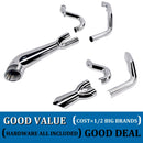 2 Into 1 Exhaust For Harley Touring 2017-up Models, Amazing Deep Rumble Tone