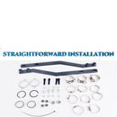 SHARKROAD 2.5" Classic TRUE-DUALS Full Exhaust System For Harley Softail 2000-2017 Models