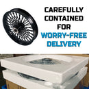 Stainless Steel Fat Spokes 21 Inch Front Black Wheel Dual Disc for 00-upTouring Harley Davidson Wheels Rims