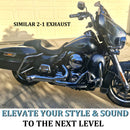 Sharkroad Loud 2-1 Exhaust for Harley Softail Exhaust 1985-2017 Models Upgrading