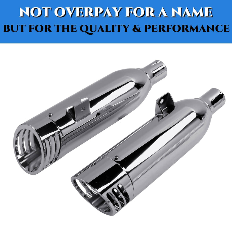 4.0" Slip-On Exhaust Muffler for Indian Scout (2015-2025) – Deep V-Twin Sound | Matte Black | Easy Bolt-On Installation