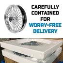 21*3.5''  2008-later Harley Touring Stainless Steel Spokes Front Dual Wheels Bearing