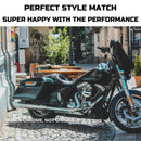 Sharkroad 4.5 cal Slip-On Mufflers for 1995-UP Harley Touring - Torched Chrome