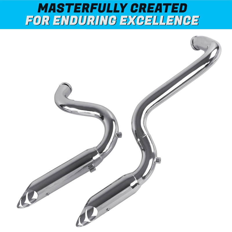 Sharkroad Performance Exhaust for Harley 1984-2016 Forward-control Touring, Softail & Dyna