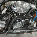 1984-UP 2" LAF Drag Pipes Wrapped Exhaust For Harley Softail Sportster 883