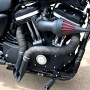 1984-UP 2" LAF Drag Pipes Wrapped Exhaust For Harley Softail Sportster 883