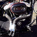 1984-UP 2" LAF Drag Pipes Wrapped Exhaust For Harley Softail Sportster 883