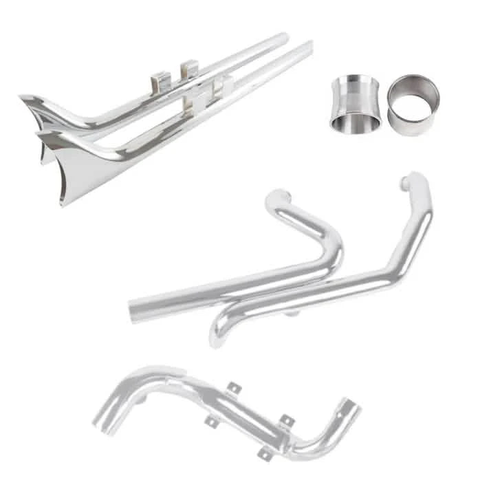 ハーレーダビッドソン　THRMST-DUAL CONTROL.HE True Duals with Fishtail Slip ons Full System for Harley Touring