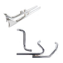 True Duals with Fishtail Slip ons Full System for Harley Touring