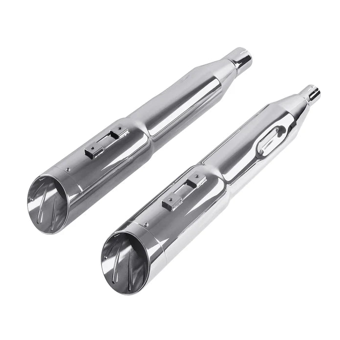 5.0'' Chrome Slip on Mufflers for Harley Touring 1995-2024 Exhaust, Upgrading Style