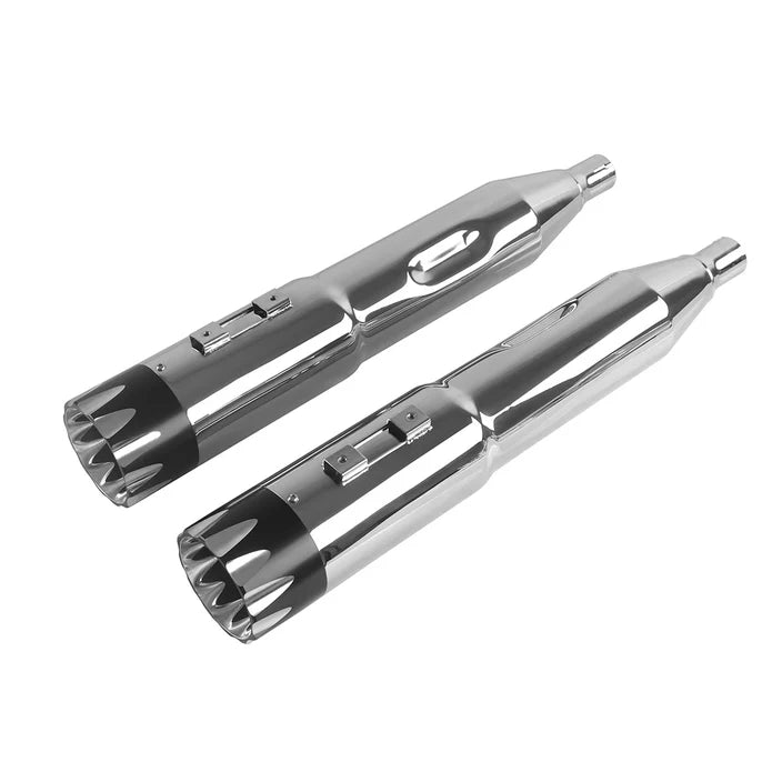 5.0'' Chrome Slip on Mufflers for Harley Touring 1995-2024 Exhaust, Upgrading Style