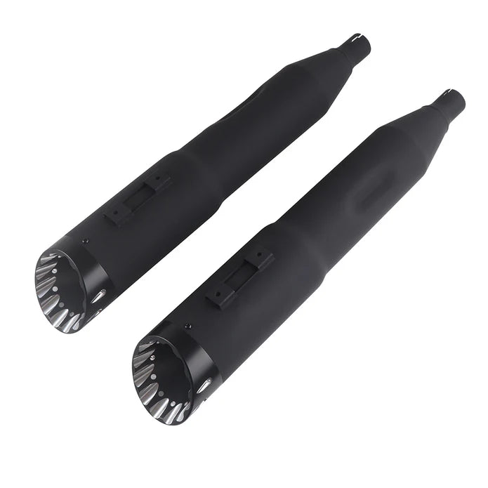 5 inch Black Slip on Mufflers for Harley Touring 1995-2024 Exhaust, Upgrading Style