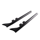 Sharkroad Black Fishtail 33" Slip-On Muffler for Harley Touring (1995-2016) - High-Quality Steel, Enhanced Sound BACK ORDER