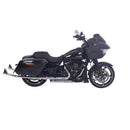 Upswept Fishtail Slip on Exhaust for Harley Davidson 95-16 Touring & Bagger