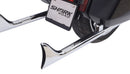 Sharkroad Chrome Fishtail Slip-On Muffler for Harley Touring (1995-2016) - High-Quality Steel, Enhanced Sound