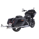 Sharkroad Chrome Fishtail Slip-On Muffler for Harley Touring (1995-2016) - High-Quality Steel, Enhanced Sound