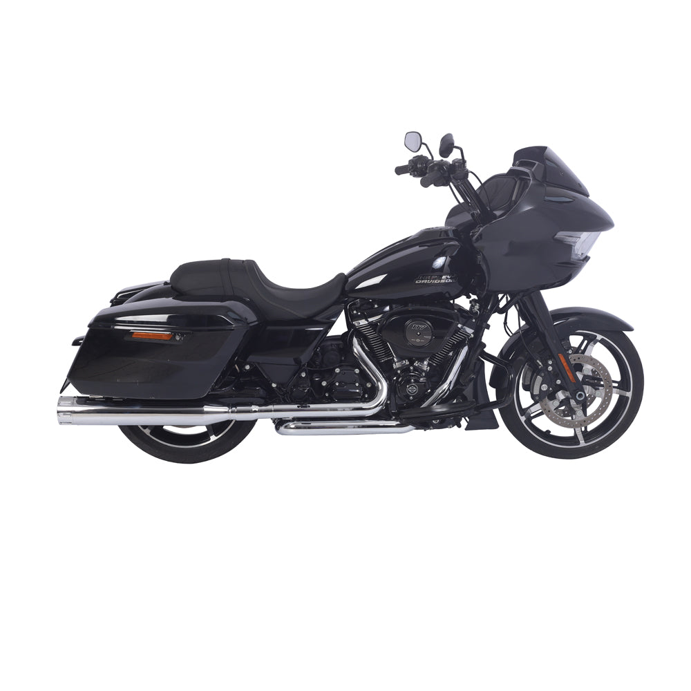 Sharkroad Harley Touring M8 2017-UP 4.5” Chrome Slip On Mufflers PRO B