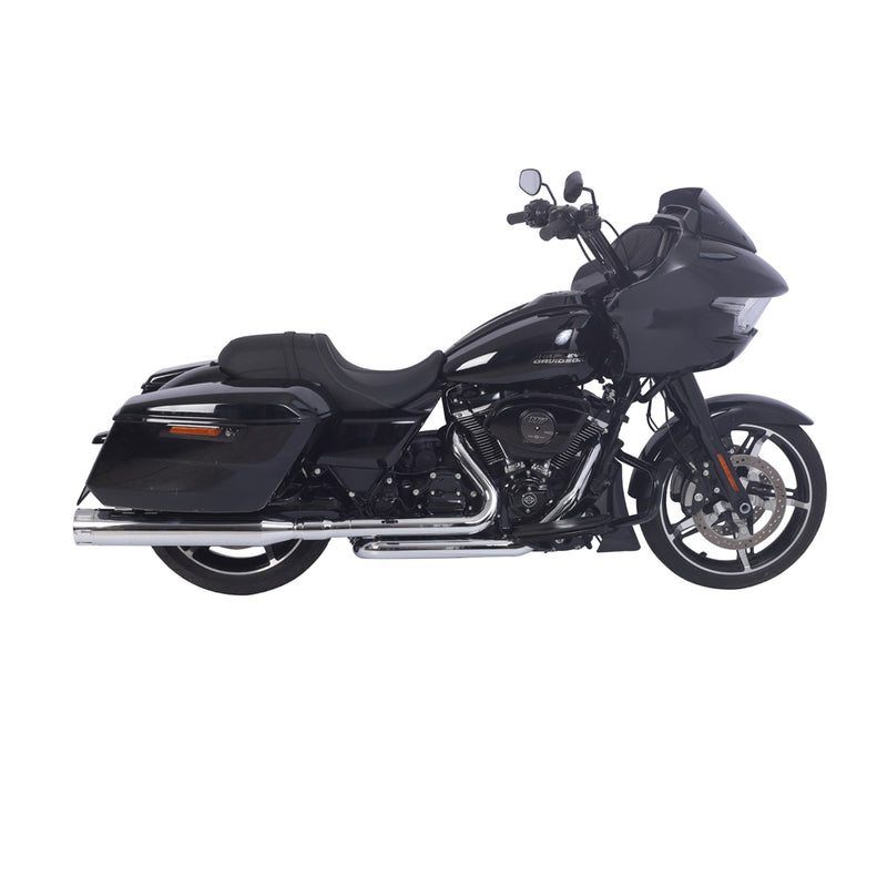 Sharkroad Harley Touring M8 2017-UP 4.5” Chrome Slip On Mufflers PRO B