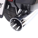 Sharkroad 4.5” Chrome Slip On Mufflers Exhaust for Harley Touring 1995-2016 Pro-Baffle