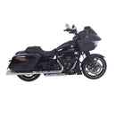 Sharkroad 2017-UP 4” Chrome Slip On Mufflers Exhaust for Harley Touring M8