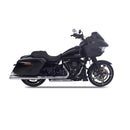 Sharkroad 4.0” Chrome Slip On Mufflers Exhaust for Harley Touring 1995-2016