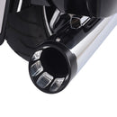 Sharkroad 4.0” Chrome Slip On Mufflers Exhaust for Harley Touring 1995-2016