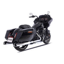 Sharkroad 4.0” Chrome Slip On Mufflers Exhaust for Harley Touring 1995-2016