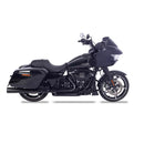 For 2017-UP Harley Davidson touring 4.4 inch Black megaphone slip on mufflers