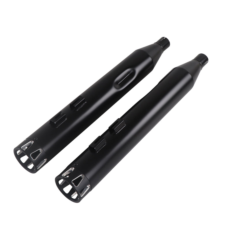 Sharkroad Harley Touring 1995-2016 4.0” Black Slip On Mufflers