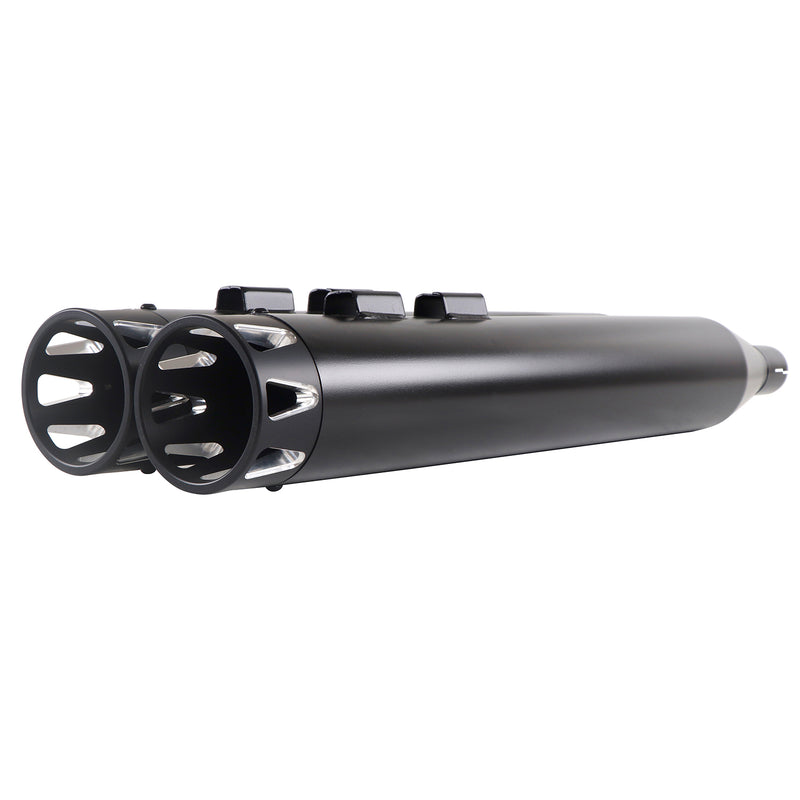 Sharkroad Harley Touring 1995-2016 4.0” Black Slip On Mufflers