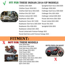 Sharkroad 4“ Slip On Mufflers Exhaust for Indian 2014-2025 Chieftain Pursuit