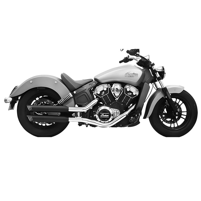 Sharkroad Black 3'' Slip-on Exhaust for 2015-2023 Indian Scout, Scout Bobber, Scout Sixty