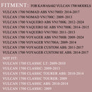 Sharkroad Exhaust Slip On Muffler For Kawasaki Vulcan Voyager 1700 Touring Models