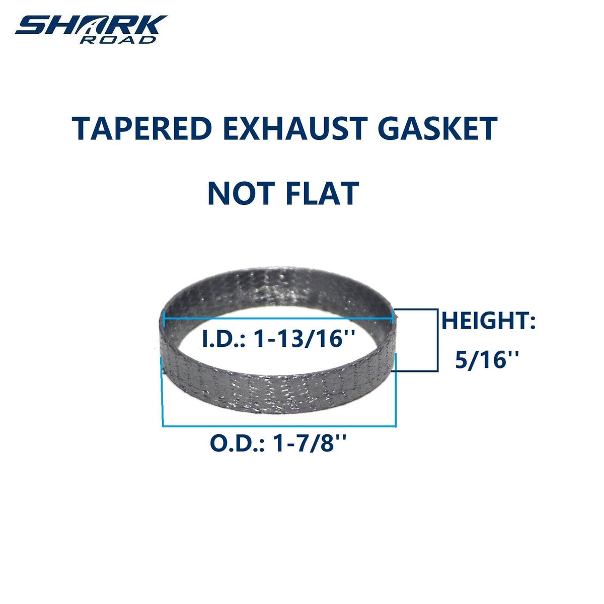 SHARKROAD Exhaust Gasket, Tapered Exhaust Gasket For Harley
