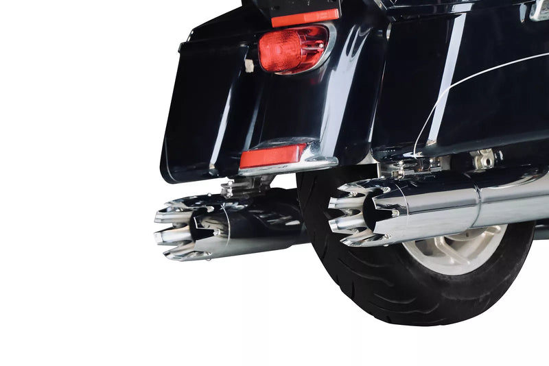 5.0'' Chrome Slip on Mufflers for Harley Touring 1995-2024 Exhaust, Upgrading Style