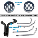 SHARKROAD Mini Baffles for 2.0'' LAF Drag Pipes, LAF Exhaust, More Responsive