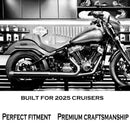 SHARKROAD Performance 4.0" Slip-On Muffler For Harley Softail 2025, Amazing Rumble Tone