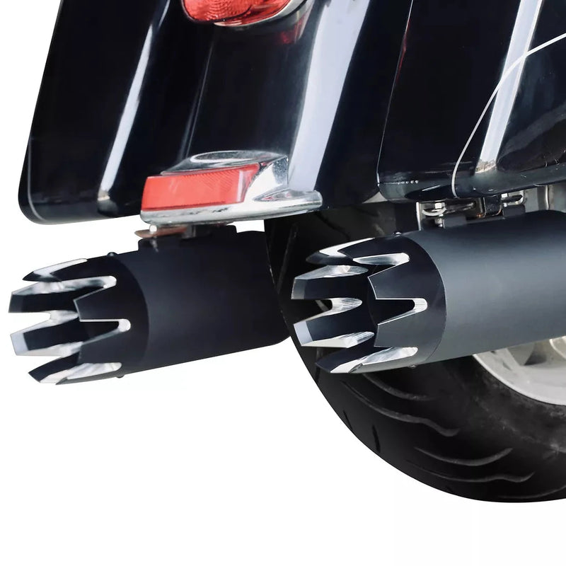 5 inch Black Slip on Mufflers for Harley Touring 1995-2024 Exhaust, Upgrading Style