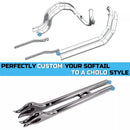 True Duals With Fishtail Mufflers for Harley Softail 2000-2017, Softail Deluxe