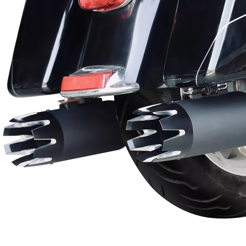 5 inch Black Slip on Mufflers for Harley Touring 1995-2024 Exhaust, Upgrading Style