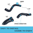 2 into 1 Full System for Harley Sportster Softail Dyna Touring Exhaust Forward Control