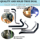 SHARKROAD Headers of True Dual Exhaust for Harley 2009-2016 Touring Black Style