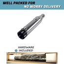 SHARKROAD 4.0''Chrome Slip on for Harley Sport Glide 2018-up Chrome