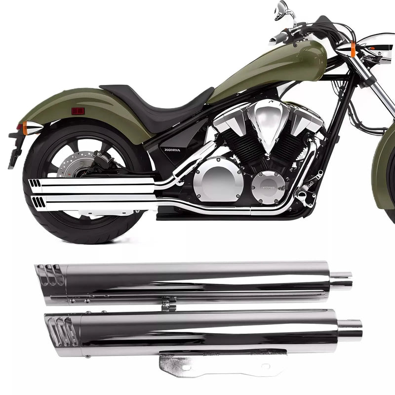 Sharkroad 3.0 Slip on Mufflers for Honda Sabre Stateline Interstate Honda Fury Exhaust 2010 2024