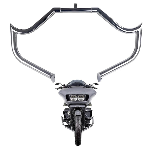 1.5-INCH Solid Crash Bars for Harley Davidson 1995-up Touring Crash Bar Update